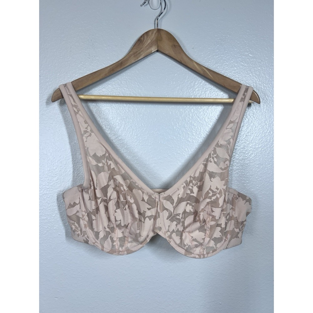 Thirdlove Unlined Foliage Perfect Coverage Bra Tan Nude 40E